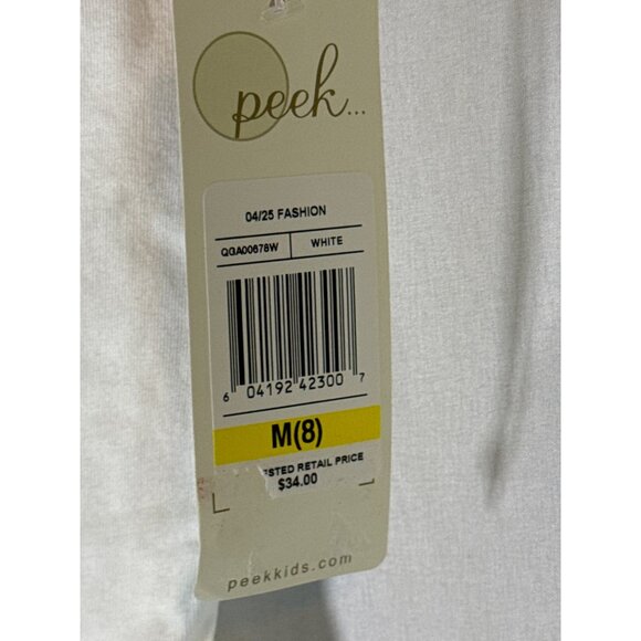 Peek "Love This Land" White T-Shirt, USA, Size 8, NWT - Picture 4 of 4